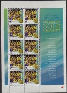Mini Sheet, Women's hockey minisheet, Australia,  , Hockey, Olympic Games, Sports