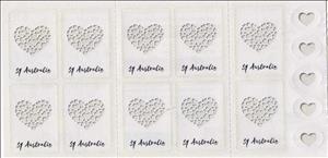 Booklet, Self Adhesive Booklet (heart), Australia,  , Hearts, Love