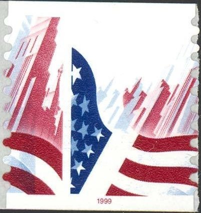 Flag over City