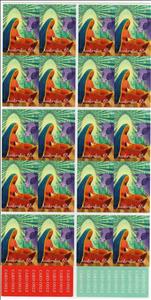 Booklet, $13 Self Adhesive Booklet, Australia,  , Christmas