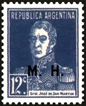 José Francisco de San Martín (1778-1850), ovpt. "M.H."