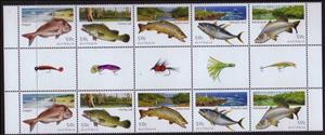 Se-tenant, Gutter Strip, Australia,  , Fishes