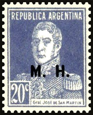 José Francisco de San Martín (1778-1850), ovpt. "M.H."
