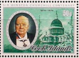 Stamp, St Pauls Cathedral, Cook Islands,  , Anniversaries and Jubilees, Churches - Cathedrals - Basilicas - Chapels, Politics