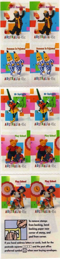 Booklet, Children's TV sheetlet, Australia,  , Children, Puppets, Television