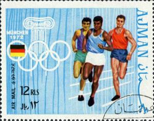 Stamp, Olimpic Games Munchem 1972, Ajman,  , Olympic Games