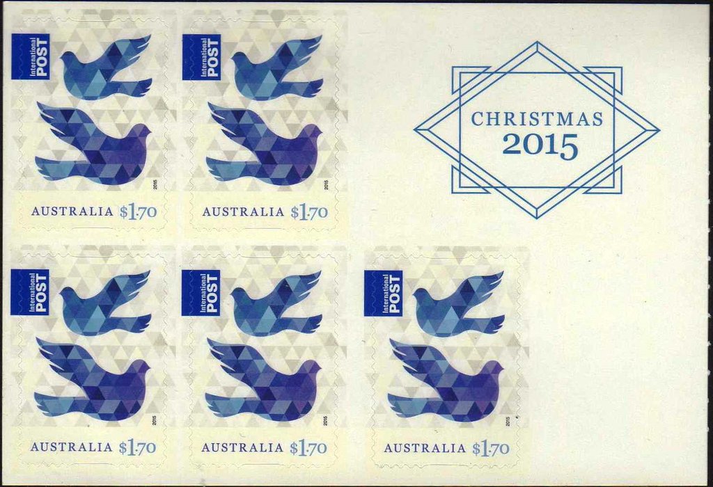 $8.50 Self Adhesive Booklet (blue Dove)