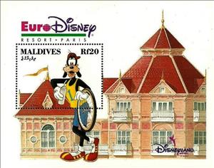 Souvenir Sheet, Goofy, Maldives,  , Disney