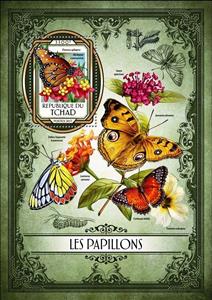 Souvenir Sheet, Danaus gilippus, Cinderellas,  , Butterflies, Insects