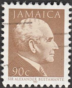 Stamp, Sir Alexander Bustamante - dated 1992, Jamaica,  , Famous People, Heads of State, Politicians