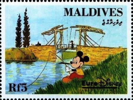 Mickey fishing