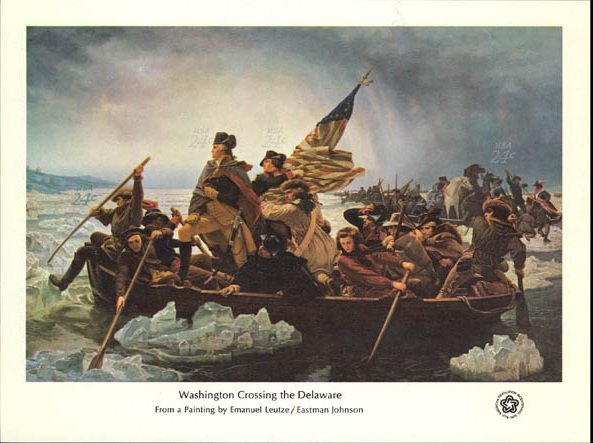 Washington Crossing the Delaware, by Leutze & E. Johnson