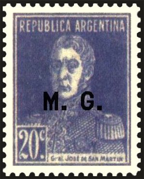 José Francisco de San Martín (1778-1850), ovpt. “M.G.”