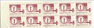Booklet, 50th Anniv. of Danish recess-printed stamps, Denmark,  , Philately, Stamps, Tools