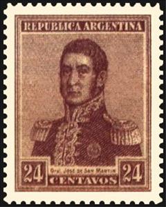 Stamp, José Francisco de San Martín (1778-1850), Argentina,  , Famous People, Freedom Fighters, Generals, Heroes, Men, Revolutions