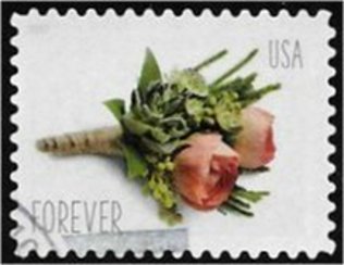 Stamp, Celebration Boutonniere, United States of America,  , Flowers, Weddings