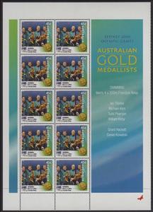 Mini Sheet, Mens 4 X 200m Freestyle Relay Minisheet, Australia,  , Athletes, Olympic Games, Sports, Swimming