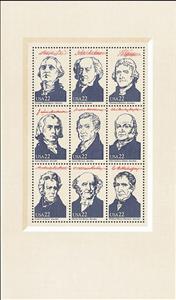 Souvenir Sheet, Presidents I, United States of America,  , Famous People, Heads of State, Men, Politicians, Государственный деятель