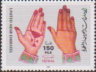 Henna drawings on hands