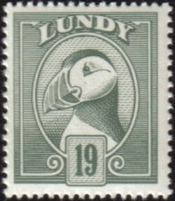 Stamp, Puffin Decimals Definitives II, Cinderellas,  , Animals (Fauna), Birds, Puffins