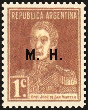 José Francisco de San Martín (1778-1850), ovpt. "M.H."