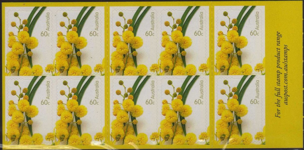 $6 Self Adhesive Booklet (wattle)