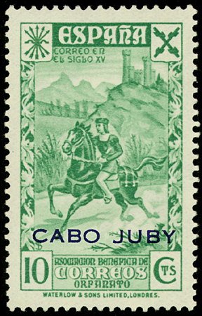Sellos beneficos de Esspaña. "Historia del Correo"