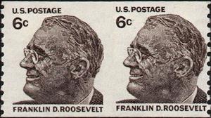 Se-tenant, Franklin D. Roosevelt, United States of America,  , Famous People, Heads of State, Men