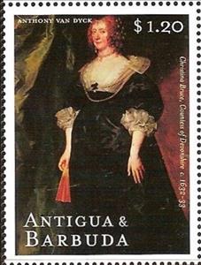 Stamp, Christina Bruce, Antigua and Barbuda,  , Paintings