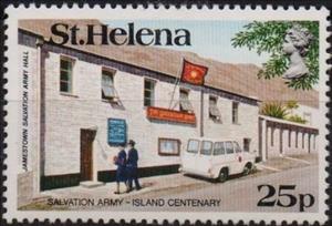 Stamp, Jamestown SA Hall, Saint Helena,  , Houses