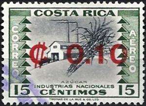 Stamp, Surcharged, Costa Rica,  