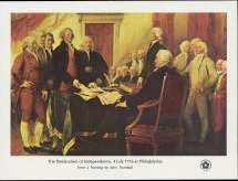 Souvenir Sheet, Declaration of Independence, by John Trumbull, United States of America,  