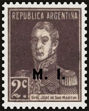 José Francisco de San Martín (1778-1850), ovpt. "M.I."