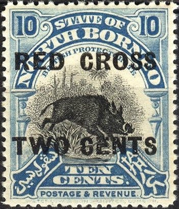 Country symbols-black overprint