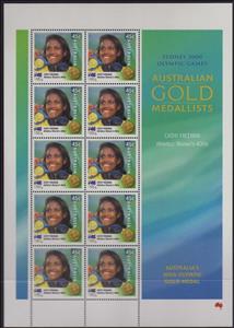 Mini Sheet, Cathy Freeman offset minisheet, Australia,  , Athletes, Athletics, Famous People, Olympic Games, Sports, Women