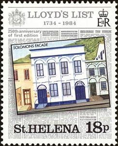 Stamp, Solomon’s facade, Saint Helena,  , Houses
