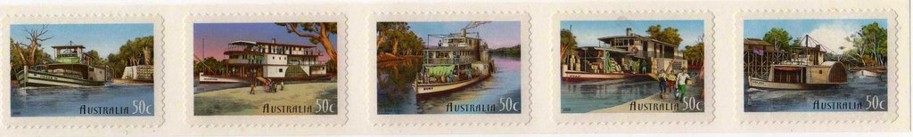 Se-tenant, Self Adhesive Strip Of 6, Australia,  , Ships