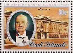 Stamp, Buckingham Palace, Cook Islands,  , Anniversaries and Jubilees, Palaces, Politics