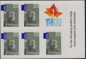 Booklet, $10 Self Adhesive Booklet, Australia,  , Famous People, Popes