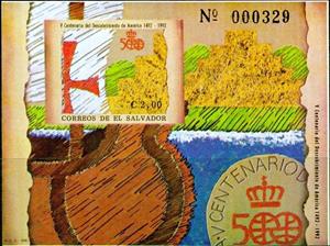 Souvenir Sheet, Maps, El Salvador,  , Maps