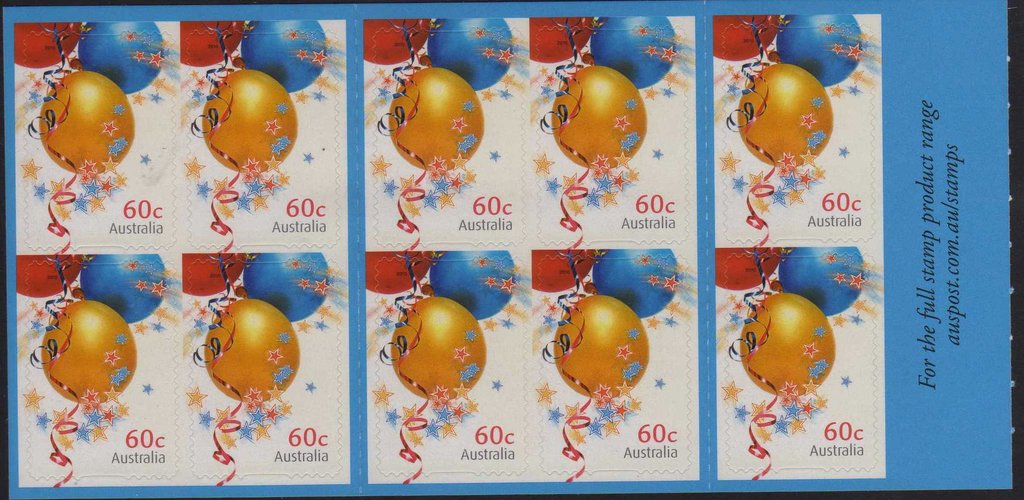$6 Self Adhesive Booklet (bauble)