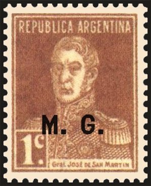 José Francisco de San Martín (1778-1850), ovpt. “M.G.”