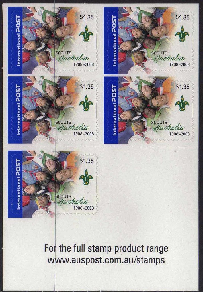 5 X $1.35 Self Adhesive Booklet