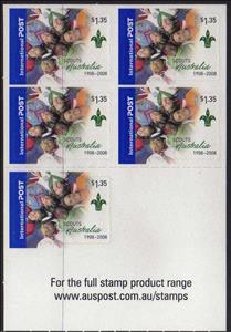 Booklet, 5 X $1.35 Self Adhesive Booklet, Australia,  , Children, Scouting