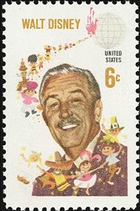 Stamp, Walt Disney (1901-1966) and Children of the World, United States of America,  , Disney, Famous People, Men