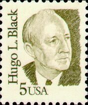 Stamp, Hugo Black, United States of America,  , Famous People, Jurists, Men, Politicians