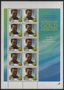 Mini Sheet, Ian Thorpe minisheet, Australia,  , Athletes, Famous People, Olympic Games, Sports, Swimming