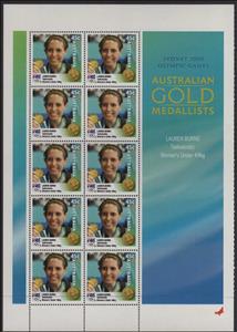 Mini Sheet, Lauren Burns minisheet, Australia,  , Olympic Games, Sports, Taekwondo, Women