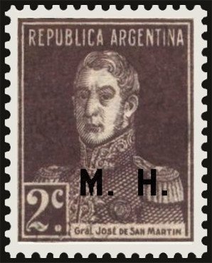 José Francisco de San Martín (1778-1850), ovpt. "M.H."