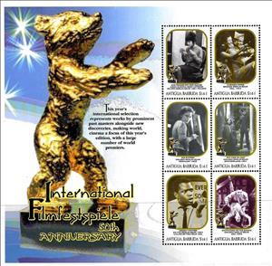 Mini Sheet, Berlin Film Festival, 50th Anniversary, Antigua and Barbuda,  , film